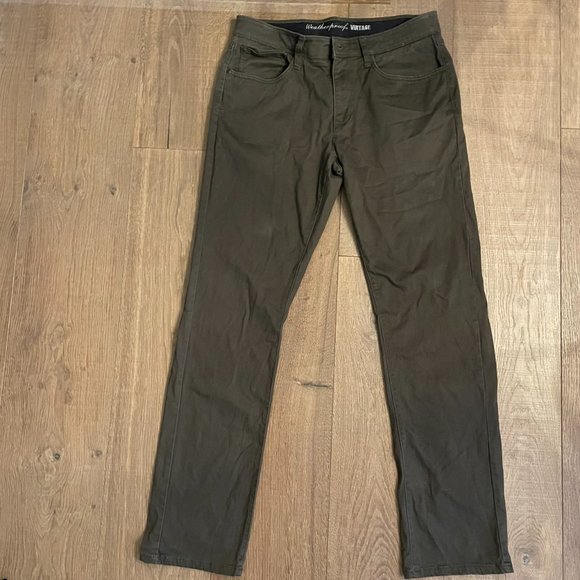 Weatherproof Jeans Mens Straight Fit Weatherproof Vintage Dark Green Pants Size 34x34 Poshmark